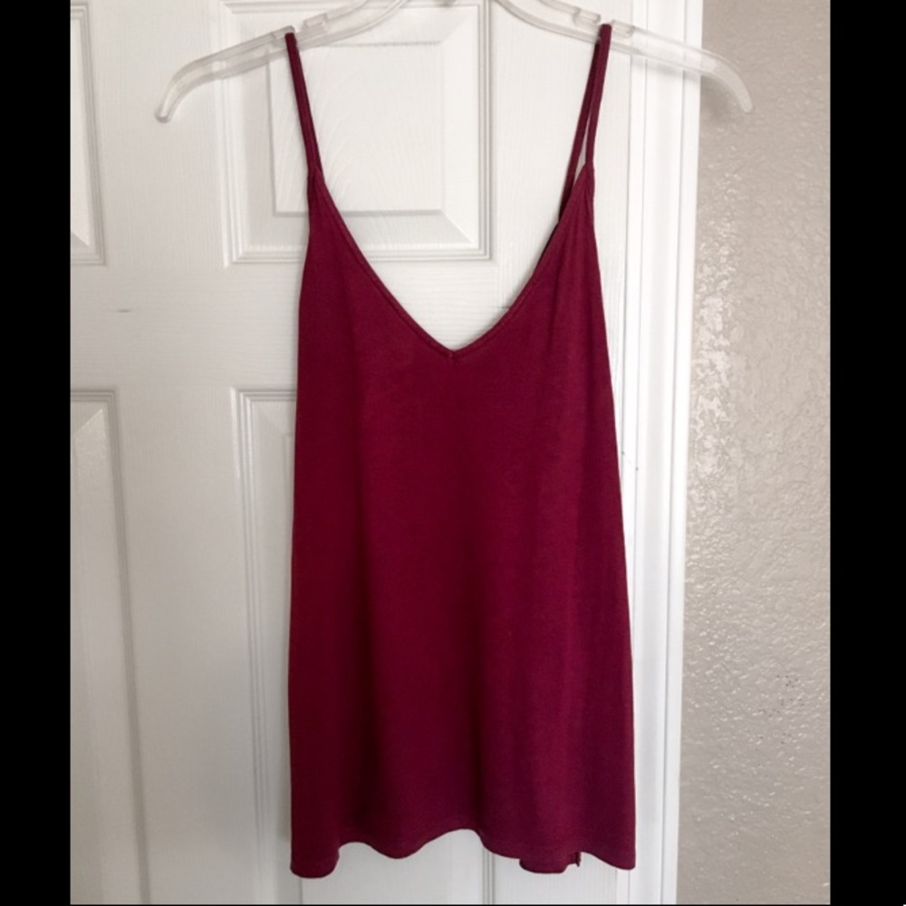 Bold Red Flowing Blouse